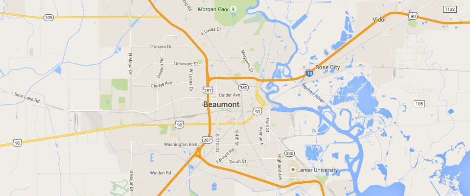 Dumpster Rental Beaumont Dumpster Rental Service Area Map